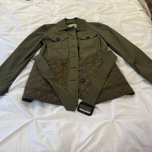 Burberry Green Short Jacket - Size 2